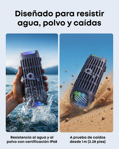 Bocina Bluetooth Soundcore Boom 3i 50w Ip68 Negra Azul