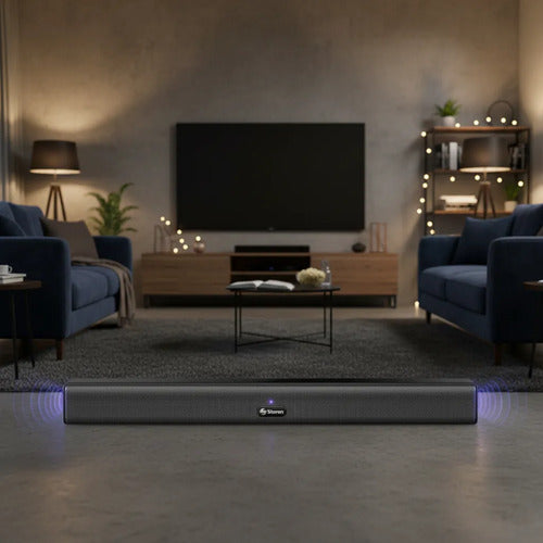 Barra De Sonido Steren Bluetooth Para Televisión Negro