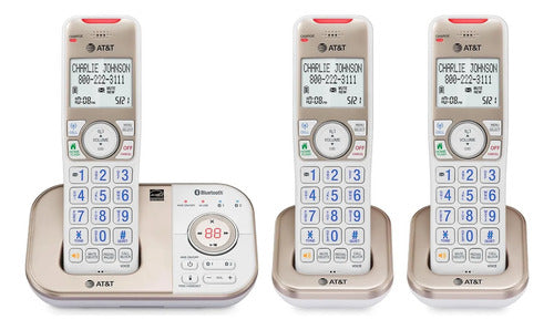 Conmutador At&t Bl112-4 Con Contestadora Blanco Plata