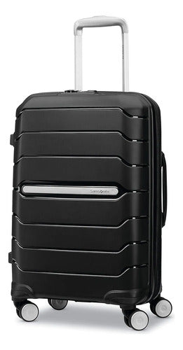 Maleta Carry On Samsonite Freeform Rígida De 21'' Negro Rayas