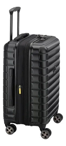 Maleta Carry On Delsey Paris Horizon Expandible Negro Rayas