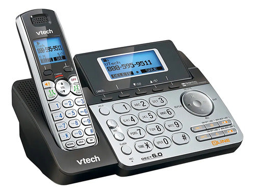 Teléfono Vtech Ds6151 Inalámbrico 2 Líneas Negro Negro
