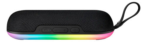 Bocina Bluetooth Con Iluminación Neón Led Steren Boc-950 Negro