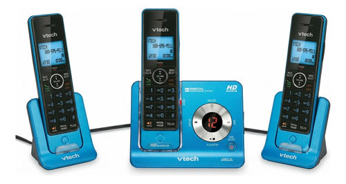 Vtech Ls642v-3f Teléfono Inalámbrico Trío Dect 6.0 Azul Azul