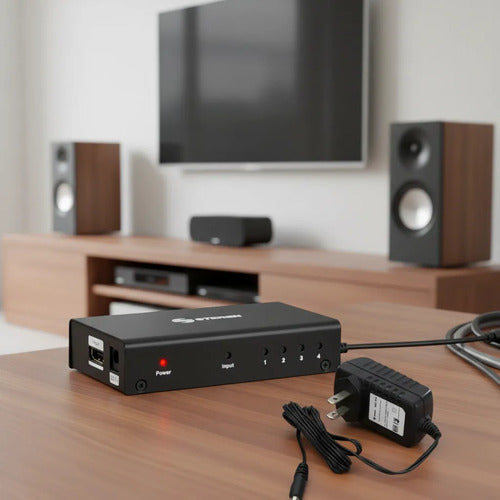 Divisor Con Amplificador Hdmi De 4 Salidas Steren Bos-304