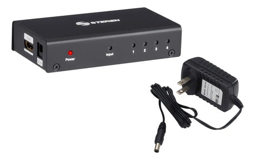 Divisor Con Amplificador Hdmi De 4 Salidas Steren Bos-304