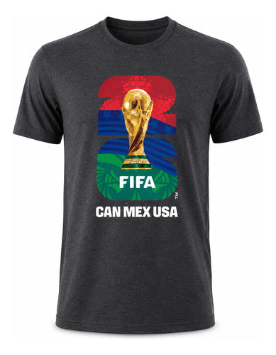 Playera Gris Obscuro Mundial Fifa 2026 Desde Costco Usa Gris Obscuro Lisa 2xl