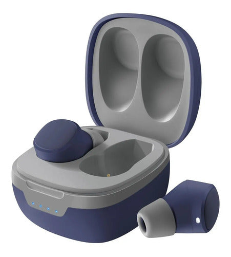 Audífonos Bluetooth Steren Aud-7550az Freepods Tws Azul Azul
