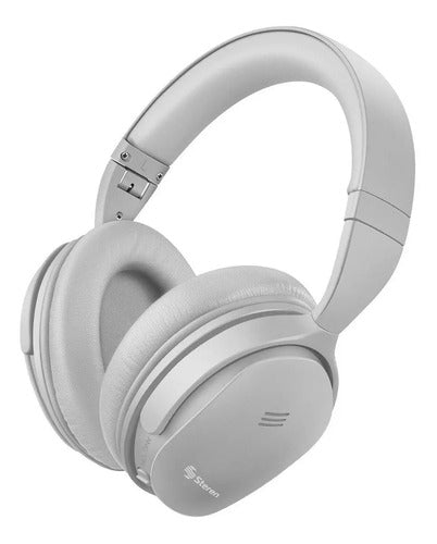 Audífonos Bluetooth Steren Aud-2550gr Cancelación Ruido Gris