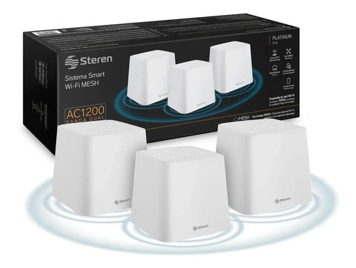 Sistema Smart Wi-fi Mesh Triple Steren Mesh-300
