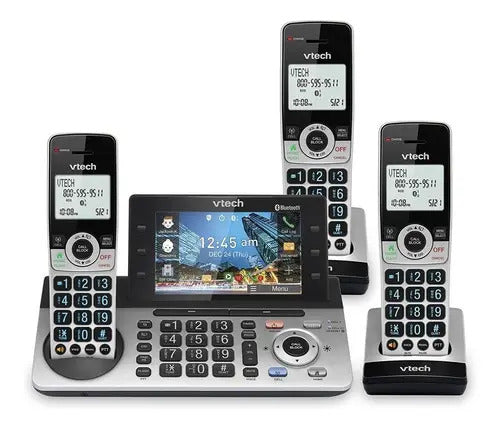 Teléfono Inalámbrico Vtech Is8251-3 Bluetooth 3pzs Plateado