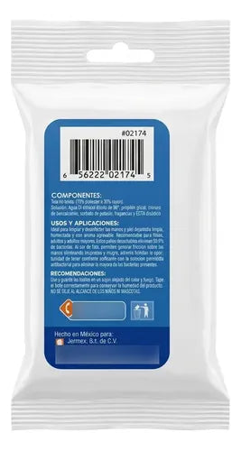 Paños Húmedos Antibacteriales Clean Ideas 10 Pzs