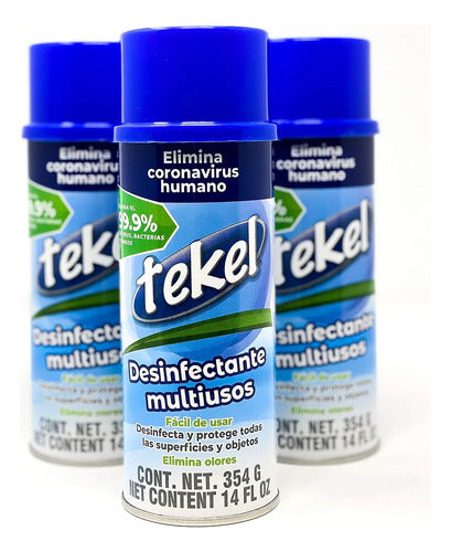 Desinfectante Multiusos Tekel 354g Paquete De 3 Piezas