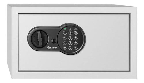 Caja De Seguridad Steren Seg-515 Oficio Acero Reforzado Blanco