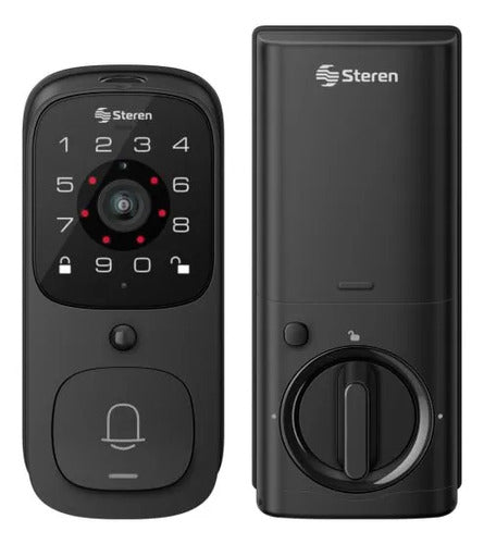 Cerradura Wi-fi Steren Lock-480 Con Videotimbre Y Cámara Negro