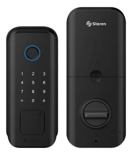 Cerradura Digital Wi-fi Steren Lock-450 Con Timbre Negro Negro
