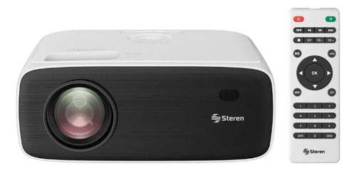 Proyector Steren Pro-380 Full Hd 9650 Lumens Bluetooth Blanco