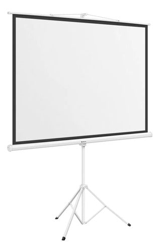 Pantalla Portátil Steren Pro-014 De 84 Con Base De Tripié