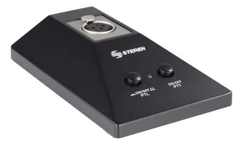 Steren Mic-605 Base De Escritorio Con Conector Xlr Phantom Negro