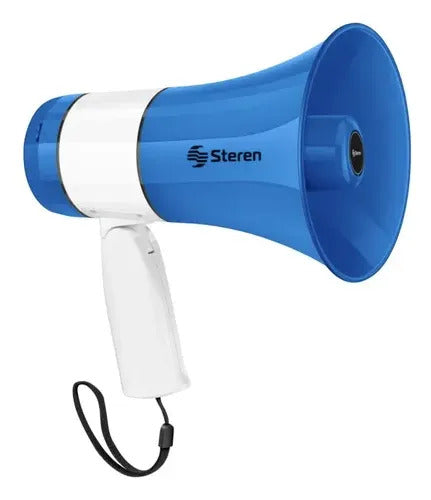 Mini Megáfono Steren Mg-245 Grabador Y Batería Recargable Azul