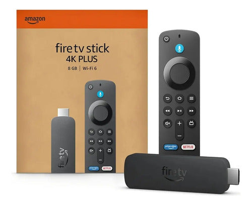 Fire Tv Stick 4k Plus Wifi 6 Streaming Hdr10+ Negro De Voz