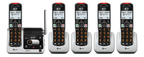 At&t Bl102-5 Telefono Digital Dect 6.0 Con 5 Auriculares Negro