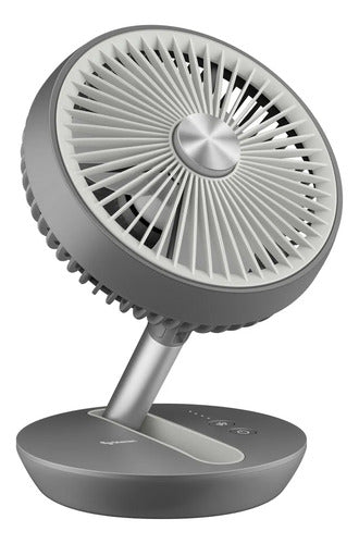 Ventilador Plegable Recargable Steren Fan-260gr Gris Claro Gris Claro