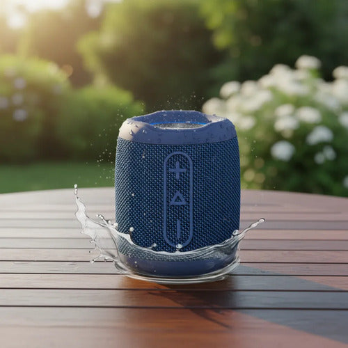 Bocina Bluetooth Steren Boc-9100az Splash Bass Tws Azul Azul