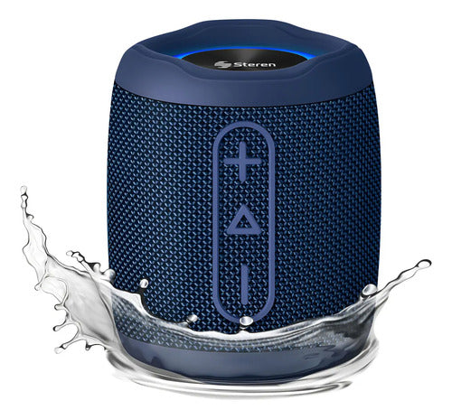 Bocina Bluetooth Steren Boc-9100az Splash Bass Tws Azul Azul