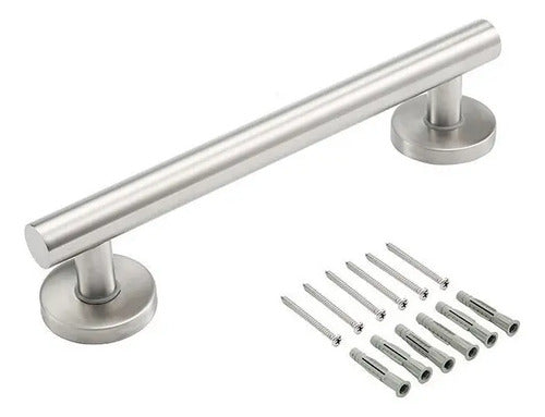Barra De Apoyo Para Baño Homefits 31100651 30cm Seguridad Plateado / Recto