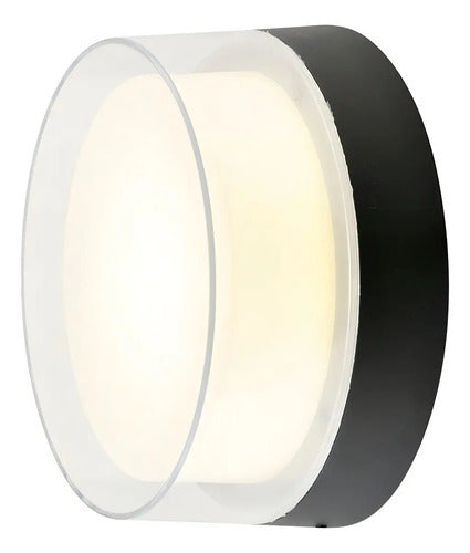 Lampara De Pared Exterior Homefits 4040091 Circular Negro / Circular