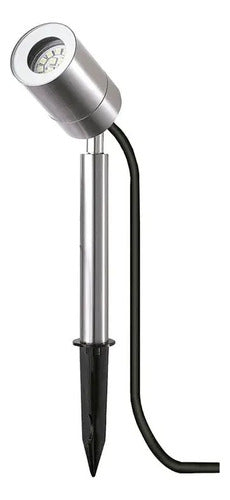 Reflector Estaca Jardin Homefits 40500241 Acero Inoxidable Metalico Blanco Cálido