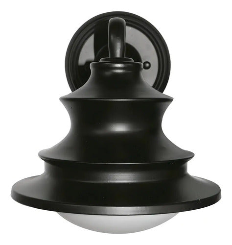 Lampara Pared Exterior Homefits 40400051 Campana Negro Negro / Campana