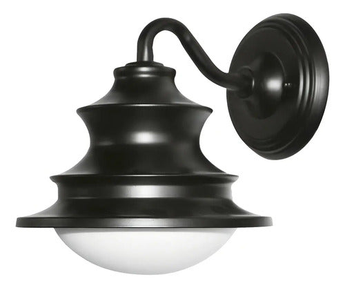 Lampara Pared Exterior Homefits 40400051 Campana Negro Negro / Campana