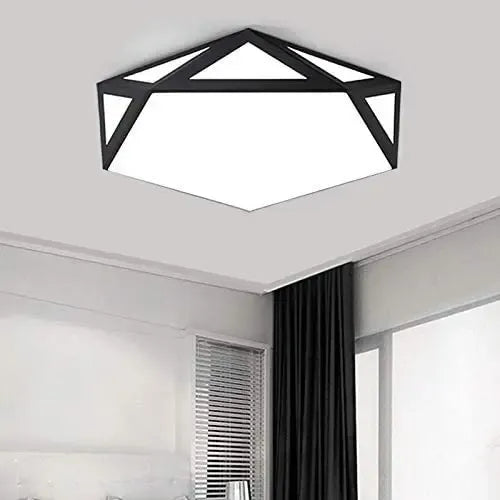 Lampara Led De Techo Homefits 20300031 Metalica Negra Negro