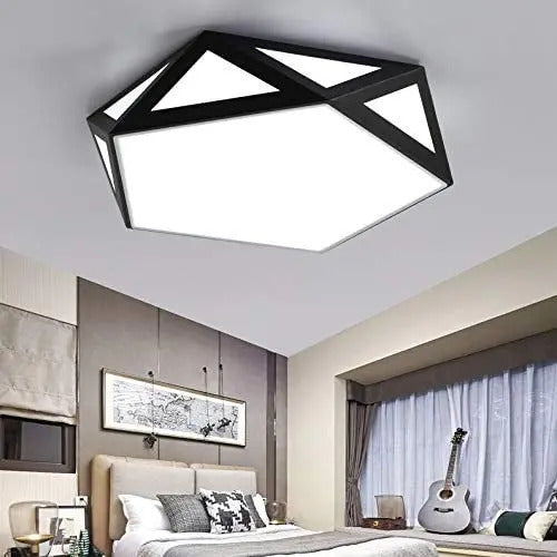 Lampara Led De Techo Homefits 20300031 Metalica Negra Negro