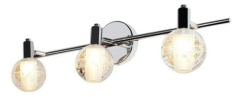 Riel De 3 Luces Homefits 20600351 Lampara Techo Interior Plateado