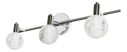 Riel De 3 Luces Homefits 20600351 Lampara Techo Interior Plateado