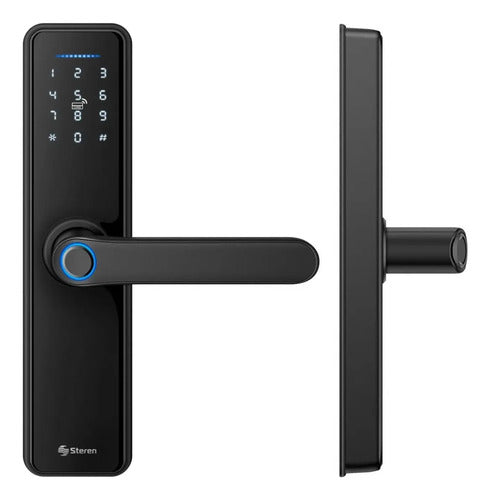 Cerradura Digital Wifi Steren Lock-510 Huella Y App Negro