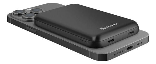 Bateria Magsafe Steren Mov-1050mag Carga Inalambrica 15w Negro