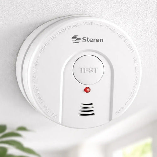 Detector De Humo Steren Ala-hum Alarma Sonora Casa Oficina