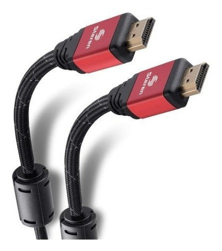 Cable Hdmi4k Con Cable Tipo Cordón, Filtro De Ferrita De 15m