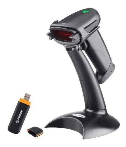 Lector De Código De Barras Steren Com-596 Usb Negro Usb