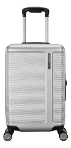 Set 2 Maletas Samsonite Allston Ltd Rígidas De Exhibición Plateado Rayas