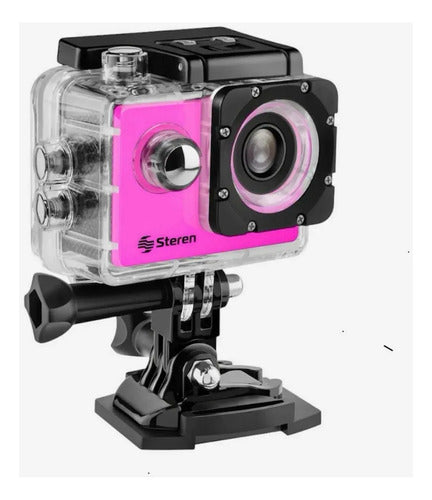 Cámara Deportiva Para Niños Steren Cam-kids Hd Fotos Y Video Rosa Chicle