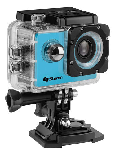 Cámara Deportiva Para Niños Steren Cam-kids Hd Fotos Y Video Azul Acero
