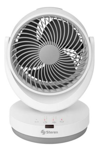 Ventilador De Mesa Steren Fan-300 Blanco Oscilante Blanco Gris Plástico
