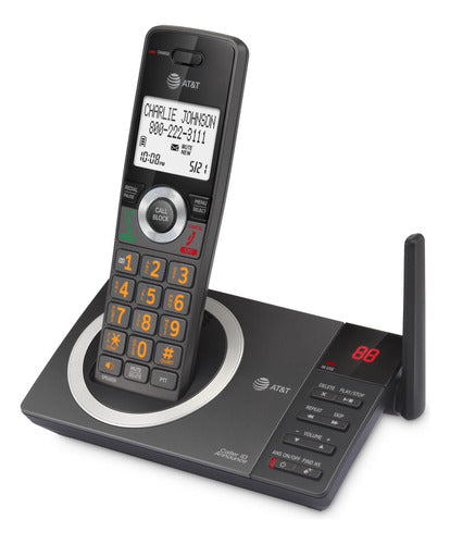 Teléfono Inalámbrico At&t Modelo Cl82118 Negro