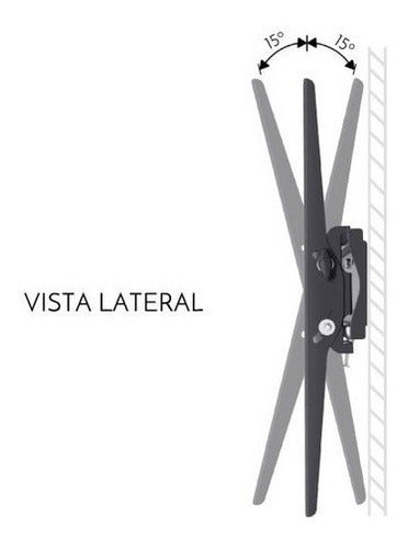 Soporte De Televisor De 25 A 45 Con Ajuste De Inclinación Negro