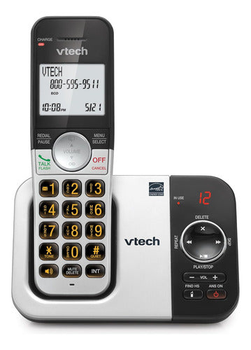 Teléfono Inalámbrico Vtech Vg232 Fácil Y Funcional Plateado